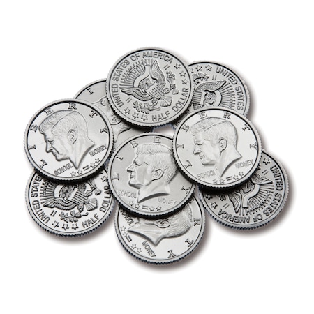 Learning Advantage™ Play Coins, Half-Dollar, Set of 50 7501